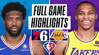 76ERS at LAKERS  FULL GAME HIGHLIGHTS  March 23 2022 [upl. by Acirea178]