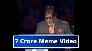 7 Crore Meme Video Download From KBC [upl. by Gosser]