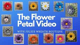 How to Make a Flower Petal  Crafts for Beginners  Wreath Making 101 [upl. by Pry]