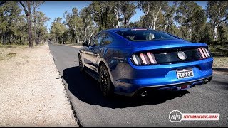 2017 Ford Mustang V8 0100kmh amp engine sound [upl. by Petta]