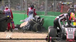 F1 Australian Grand Prix 2016 Fernando Alonso Gutierrez Horrible Crash [upl. by Sinai106]