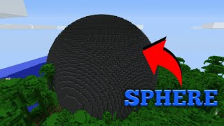 How to make sphere in Minecraft 11460  Bedrock edition [upl. by Ydda162]