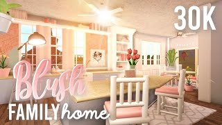 BLOXBURG Blush Family Budget Home 30K  House Build [upl. by Odranreb26]