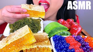 MOST POPULAR FOODS FOR ASMR HONEYCOMB ALOE VERA TANGHULU SEAGRAPES POPPING BOBA ASMR Phan [upl. by Gottwald240]