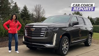 2021 Cadillac Escalade Luxury SUV Review  Better than the Navigator [upl. by Ashlen466]