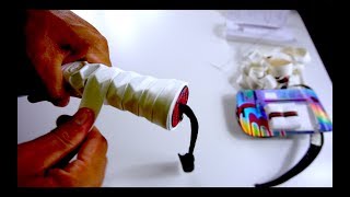 HOW TO WRAP THE OVERGRIP ON YOUR PADEL RACKET  Padelbat [upl. by Ahsini]