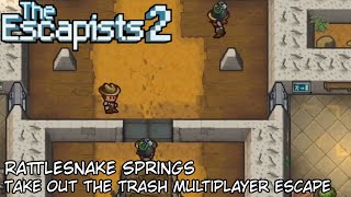 Rattlesnake Springs Take Out The Trash Multiplayer Escape  The Escapists 2 [upl. by Ethelinda424]