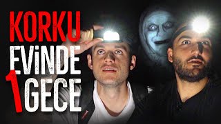 GECE GİZLİCE KORKU EVİNDE KALMAK ft muratabigf POLİS GELDİ [upl. by Eidnew]