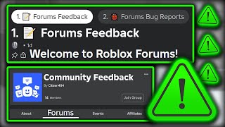 Roblox Forums Are Officially BACK [upl. by Koblick99]