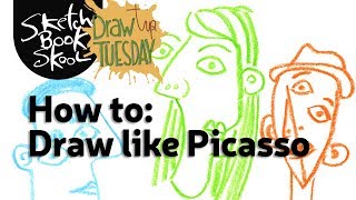 Draw Tip Tuesday  Draw like Picasso [upl. by Akehsar197]