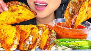 ASMR BIRRIA TACOS DIPPED in Consommé MUKBANG  DRINKING HORCHATA  Crunchy Eating Sounds  ASMR Phan [upl. by Surtemed695]