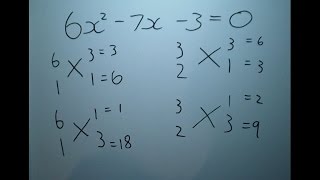 Factorising Quadratics Cross multiplication [upl. by Wil]