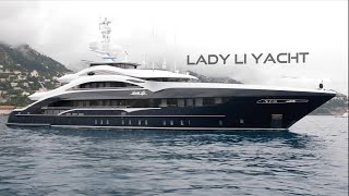 VISITING A 50 MILLION Mega Yacht  LADY LI [upl. by Nylimaj347]