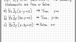 Proof and Problem Solving  Quantifiers Example 03 [upl. by Ainek]