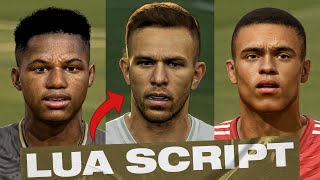 HOW TO APPLY REALISM MOD FACESTATTOOS TO YOUR CURRENT CAREERSQUAD FILE HOW TO USE LUA SCRIPTS [upl. by Nimaj]