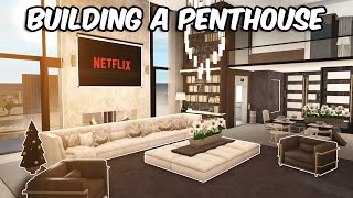 BUILDING A PENTHOUSE IN BLOXBURG [upl. by Llenol606]