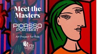 Meet the Masters  PICASSO Portrait  Art Project for Kids [upl. by Allmon]