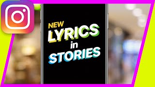 How to Add Music With Lyrics to Instagram Stories [upl. by Sehguh]