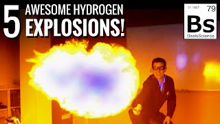 5 Awesome Hydrogen Explosions [upl. by Eisteb803]