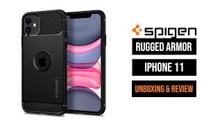 iPhone 11 Spigen Rugged Armor Unboxing amp Review [upl. by Adaven748]