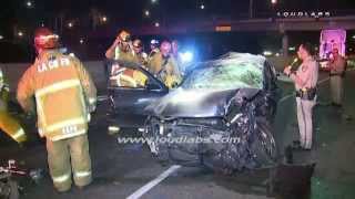 Female Driver Killed in Crash  Lynwood RAW FOOTAGE [upl. by Adnahcir]