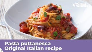 PASTA PUTTANESCA  Original Italian recipe [upl. by Immaj]