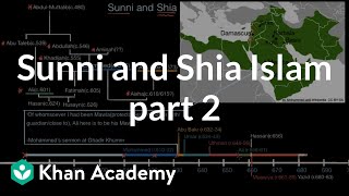 Sunni and Shia Islam part 2  World History  Khan Academy [upl. by Purcell]