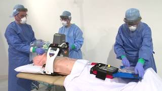 Chest compressions using LUCAS device [upl. by Alison]