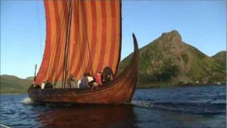 Sailing with Lofotr Viking ship 040811 [upl. by Ahsinik]