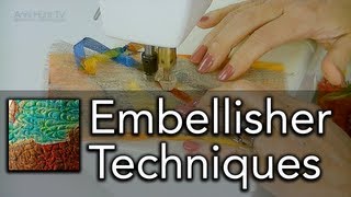 Machine Embellisher Techniques  AHTVQ01 HD [upl. by Dubenko]