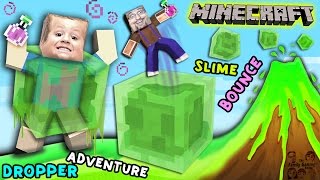 Minecraft Slime Bounce  FGTEEV Dropper Parkour Adventure MiniGame Map [upl. by Whipple632]