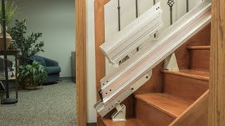 Power amp Manual Folding Stair Lift Rails  Bruno® [upl. by Nivlen]