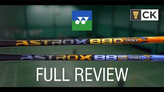 Yonex Astrox 88S Pro vs Astrox 88D Pro Badminton Racket Full Review  Stringing [upl. by Rexford753]