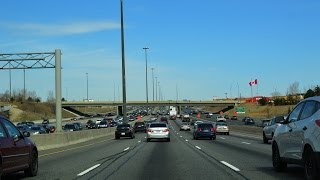 Highway 401 Through Toronto Worlds Busiest Freeway [upl. by Ibur]