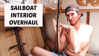 Renovating our 25 year Old Boat interior  Sailboat Refit 2 Ep 210 [upl. by Deryl]