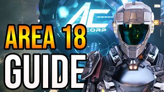 Star Citizen ArcCorp Area 18 Navigation Guide Area 18 Map [upl. by Armahs]