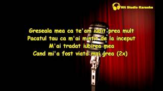 Nicolae Guta si Nicoleta Guta  Greseala mea Karaoke [upl. by Shewmaker908]