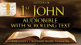 Holy Bible Audio 1 John  Full Contemporary English With Text [upl. by Aerdnaed]