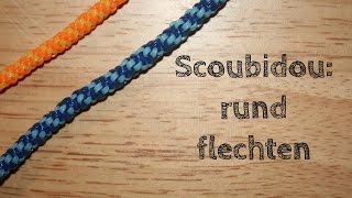 Scoubidou  rundes Geflecht Grundtechnik  DIY [upl. by Ahsital]