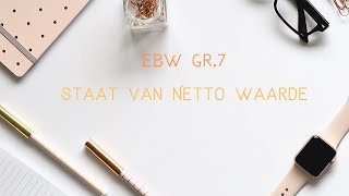 Staat van Netto waarde [upl. by Annmaria567]