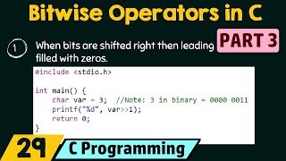 Bitwise Operators in C Part 3 [upl. by Eibrab]