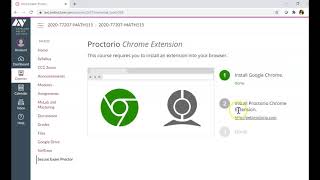 How to Install Proctorio from a Canvas course page [upl. by Eceerehs733]
