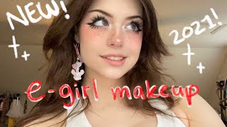 NEW Updated 2021 EGirl Makeup Tutorial [upl. by Krauss371]