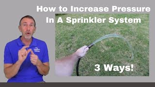 3 Ways to Increase Pressure in an Irrigation System [upl. by Padraig]