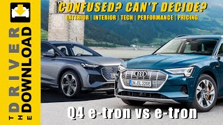 Q4 etron vs etron EXPLAINED For all the Audi fans looking to go electric… [upl. by Il]