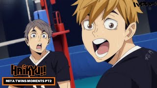 Haikyu Best moments of Miya Twins HD [upl. by Ylicis546]