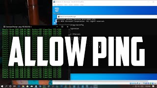 How to Allow Ping Request in Windows 10 Without Disabling Windows Firewall [upl. by Bonn]