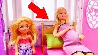 Barbie baby doll videos  Pregnant Barbie doll goes to hospital [upl. by Ybbor]