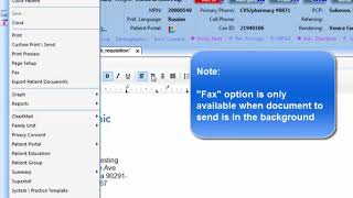 How to Fax Documents in NextGen [upl. by Onahpets162]