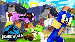 Jurassic World Raptor Attack 72  Sonic Survival Adventures  Minecraft [upl. by Nilak]